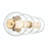 Atomo 4 Vanity Light with Clear Glass-974878046
