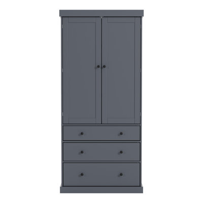 Garde-manger très grand l 35 po x P 17,7 po x H 77 po avec tablette de 110 lb et 3 tiroirs