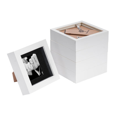 Bevelled Shadow Box Picture Frame with Mat