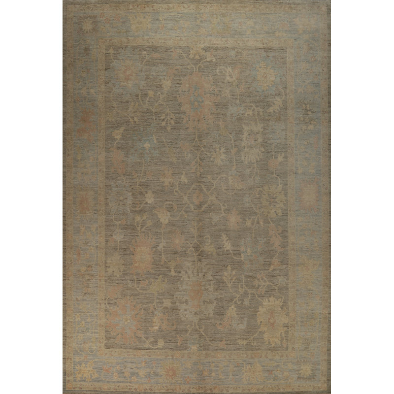 Vegetable Dye Oushak Turkish Large Rug 10x14