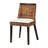 18.2 " H Upholstered Mahogany Solid Wood Side Chair