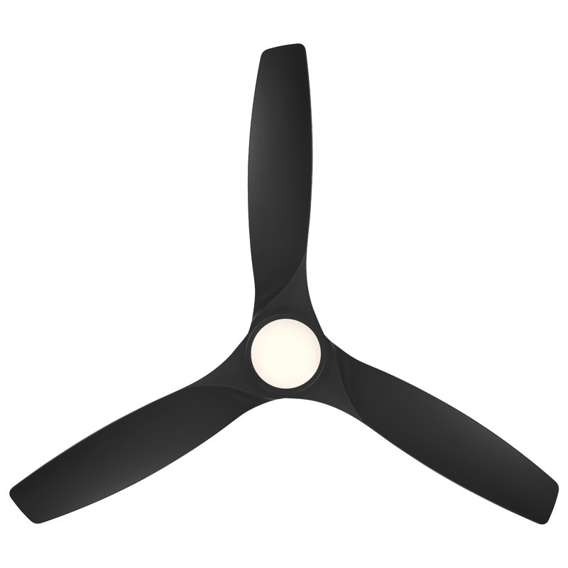 Ventilateur de plafond intelligent d'intérieur / extérieur à 3 pales Skylark avec trousse d'éclairage à DEL réglable CCT 2700K-3000K-4000K-5000K et télécommande incluse