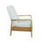 Modern Push-back Recliner Chair, Solid Wood, Upholstered Armchair-1412825931