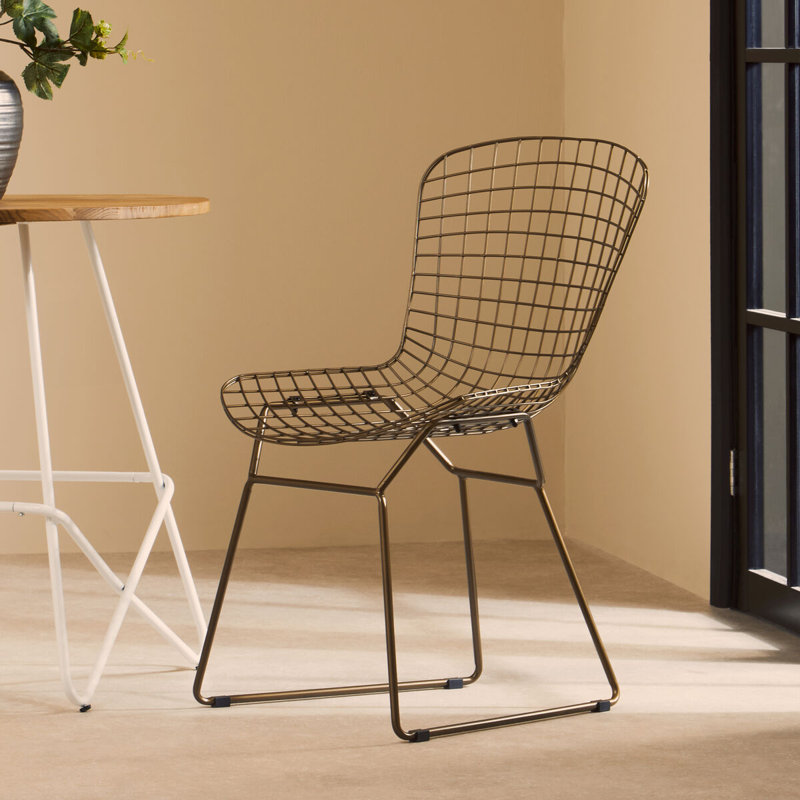 Liana 44cm H Metal Side Chair, Black