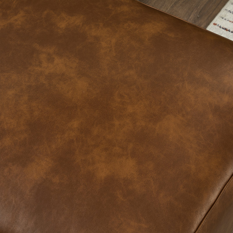 Canapé modulaire de luxe en tissu Pu, Similicuir brun