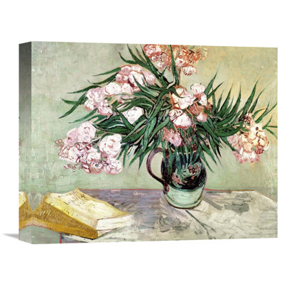 " Still Life Vase With Oleanders And Books " by Vincent Van Gogh