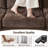Modular Chenille Oversized Upholstered Sofa-1913762156