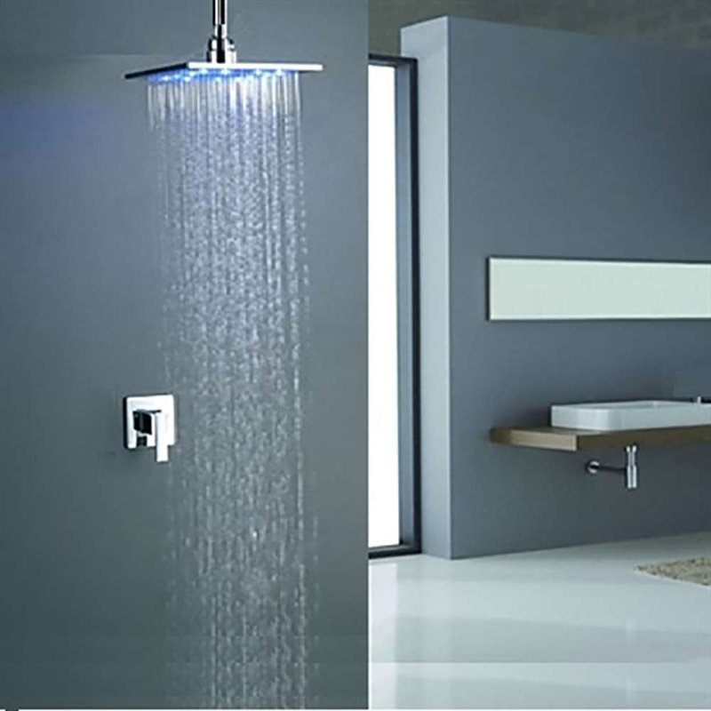 BathSelect Briano MultiColor Water Powered Shower Solid Brass Built-in Mixer