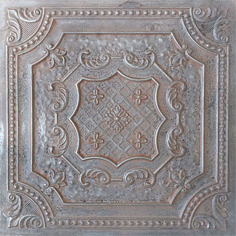 Elizabethan Weathered Iron 24" Square PVC Ceiling Tile