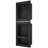 Shower Niche Ready for Tile 16" x 16" & 16" x 20", Triple Shelf Organizer, Square Corners Wall-inserted Niche Recessed, Sealed Protection Modern Soap Storage Niche for Shower Bathroom, Black
