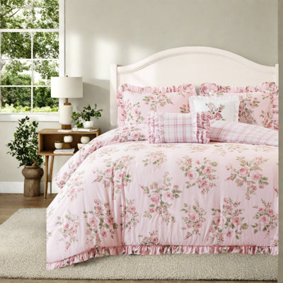 Ensembles de literie à motif floral rétro, ensemble d'édredon simple / simple TG en microfibre