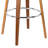 Chagoya Mid-Century Modern Swivel Counter or Bar Height Bar Stool in Faux leather and Wood Finish-509655881