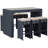 Motter 6 - Person Patio Dining Set Rectangular Table with Cushions Included-14934144