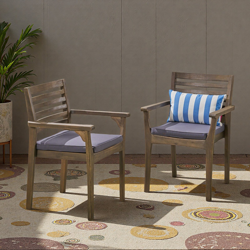 Chaise de salle à manger, ensemble de 2, Brun foncé