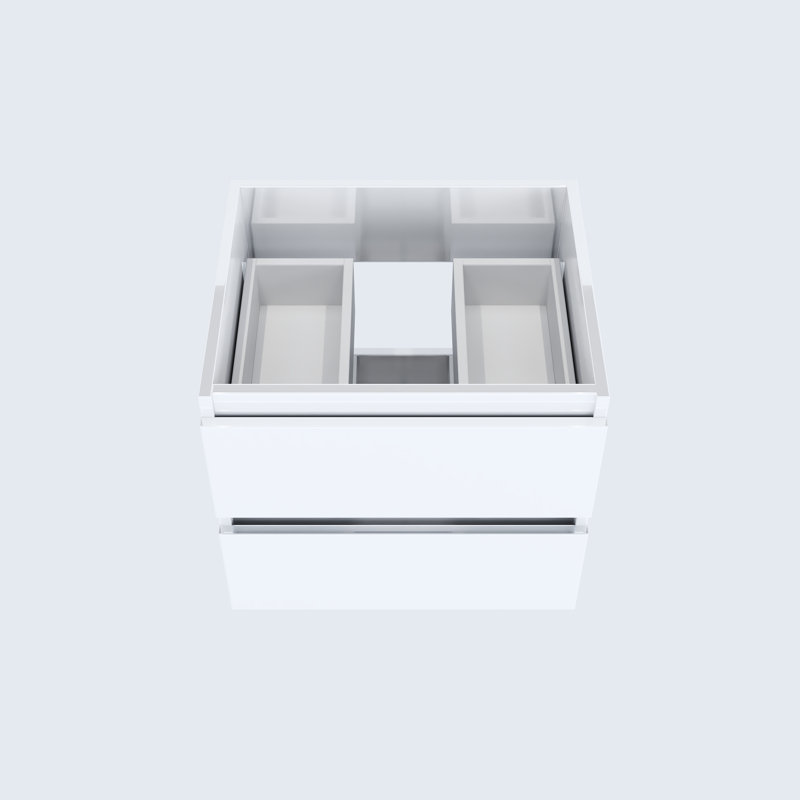 Salt 23.25'' Single Bathroom Vanity Base Only, Glossy White