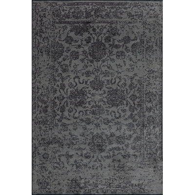 Rapture Gray/Black/Dark Brown Oriental Luxury Area Rug