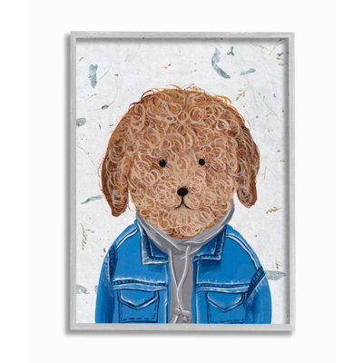 " Hipster Dog Sweatshirt Poodle Funny Animal " by Melissa Wang