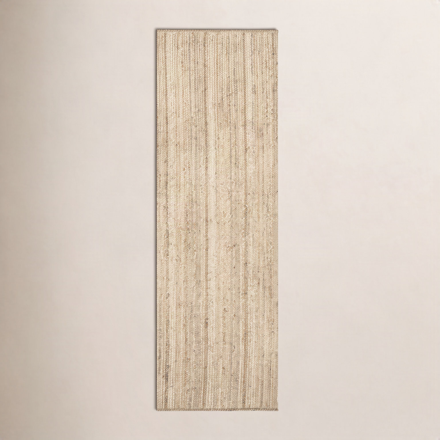 Natural Hand-Woven Jute Rug, Runner 2'6" x 8'