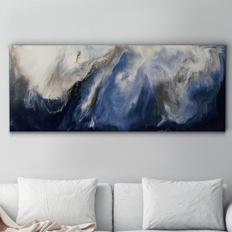 Paysage poétique - reproduction sur toile tendue, H 50 po x l 20 po x P 1 po
