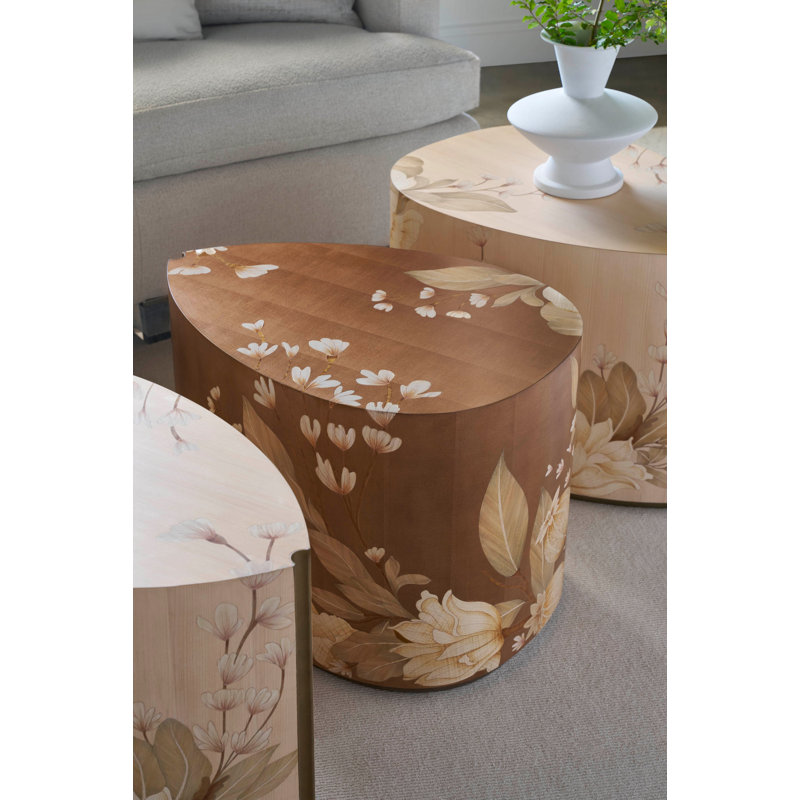 Bouquet End Table, Buttercream
