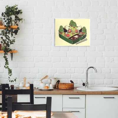 Kawaii Sushi Camp Bento Wall Plaque, design by Tobe Fonseca