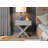 Garo 1 Drawer X cross leg Bedside Table, Side Table, End Table-734112723