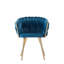 Single Velvet Upholstered Dining Chair | Arm Chair | Metal Legs-70052658-123096727