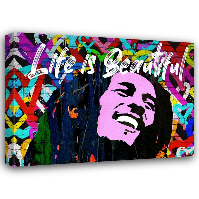 «Bob Isley Life Is Beautiful» par Stephen Chambers, impression sur toile tendue, H 15 po x l 18 po x P 1,5 po