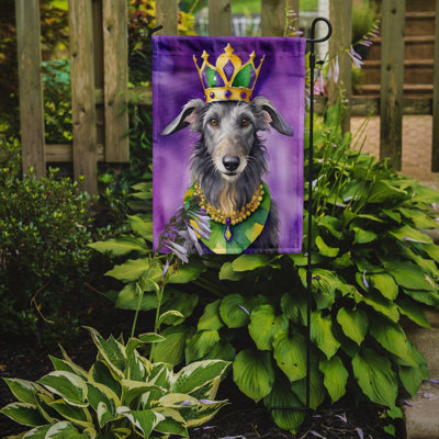 Double Sided 15.5'' H x 11.25'' W Polyester Mardi Gras Garden Flag