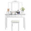 Ensemble de coiffeuse avec tabouret et miroir-677264409