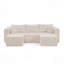 Canapé modulaire compact en velours côtelé compact avec un style minimaliste moderne-231426627-231426628