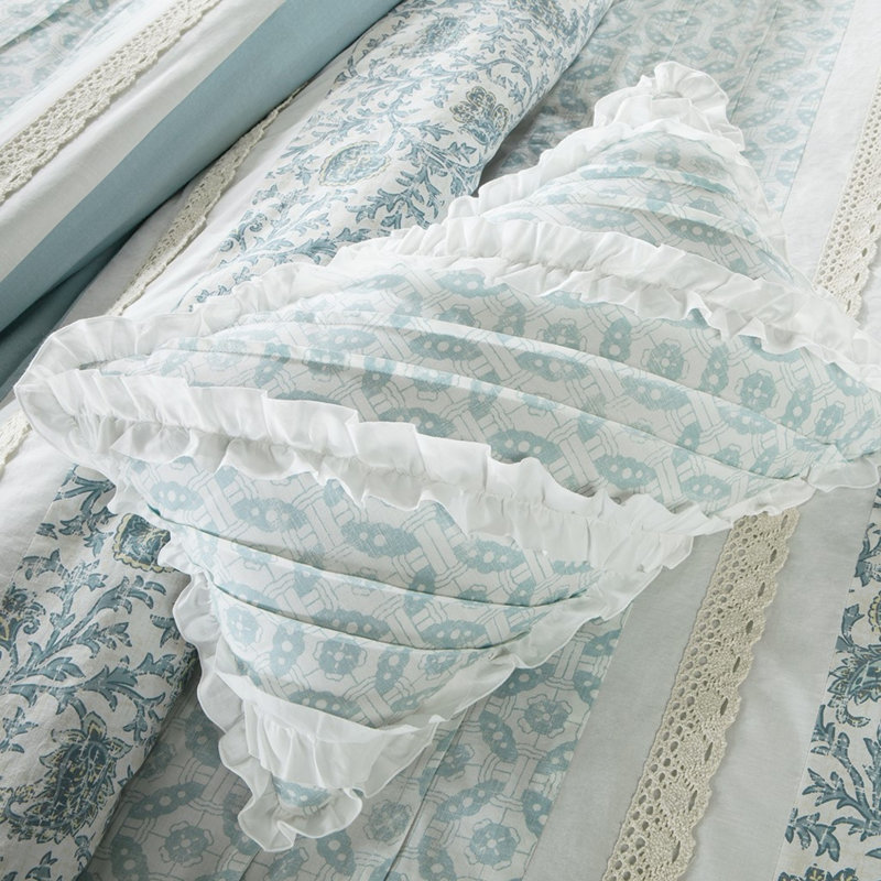 Ensemble de housse de couette en coton percale 9 pièces pour grand lit