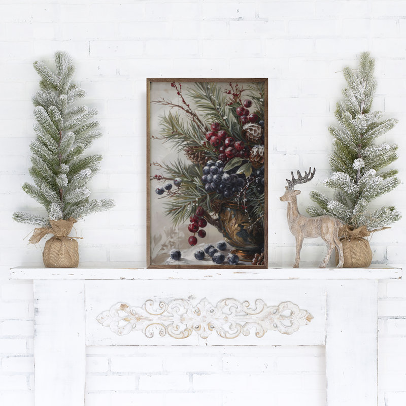 Winterberry Mix IV par Petals Prints Design, H 8 po x l 5 po