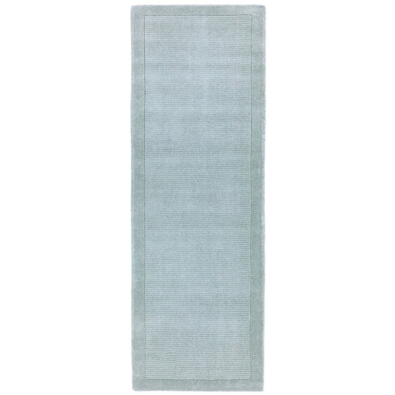 Duck Egg Handmade Modern Plain Easy To Clean Handmade Rug For Bedroom Dining Room Living Room, Chenille/Cotton