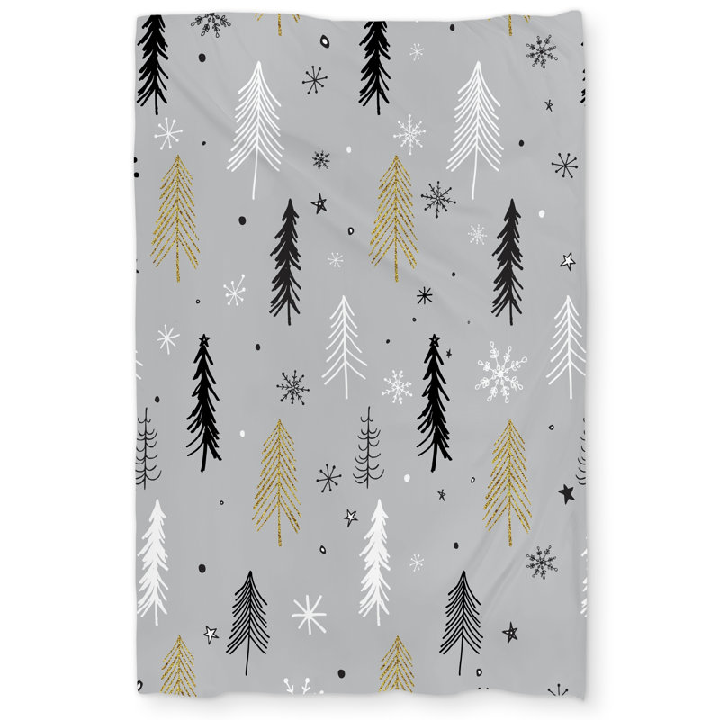 Christmas Tree Pattern Duvet Cover | Holiday Bedroom Decor