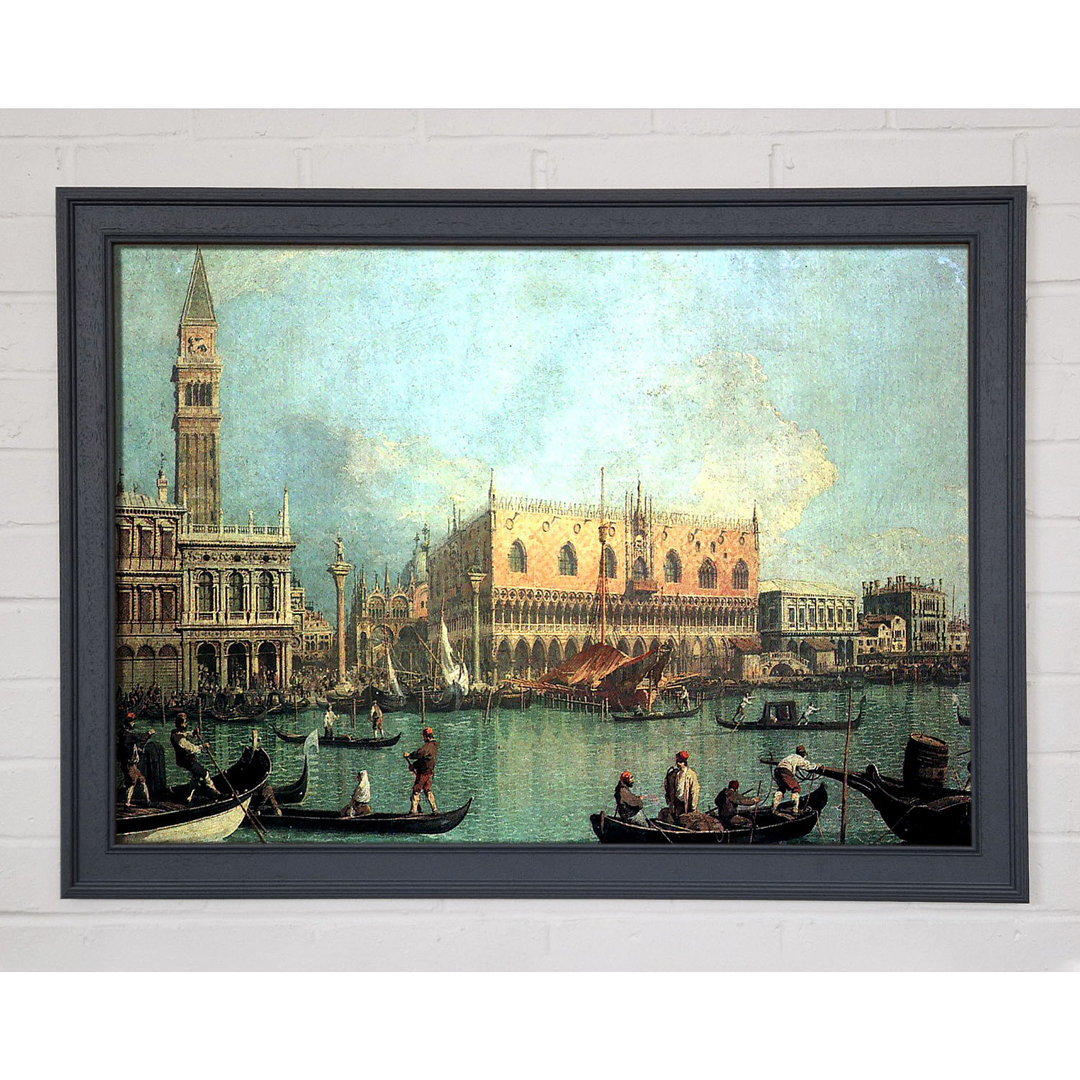 Gerahmtes Leinwandbild Palazzo Ducale von Canaletto