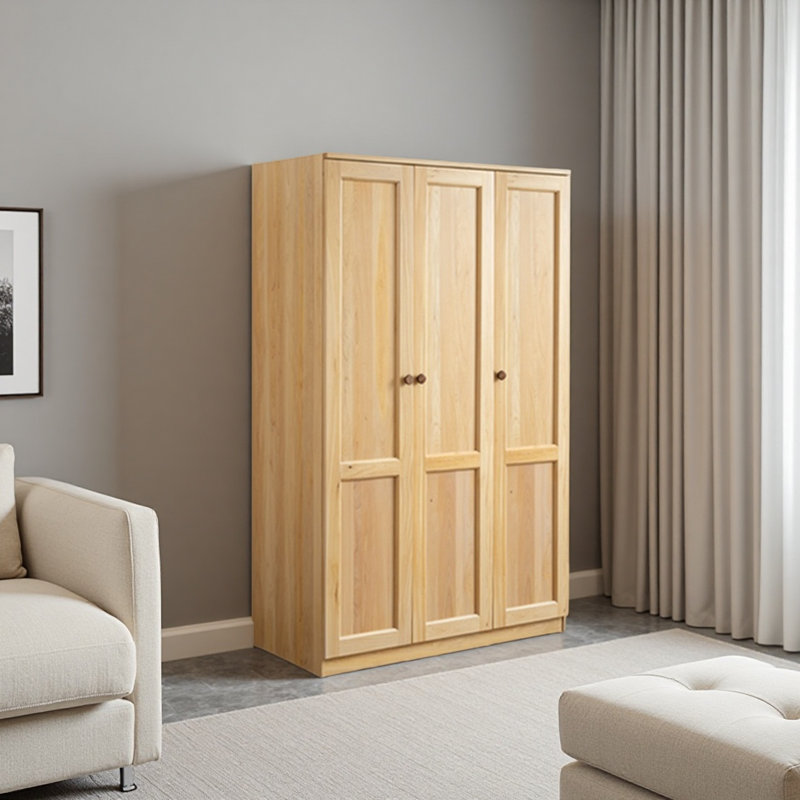 Garde-robe simple de style bois, H 78,74 po x l 53,15 po x P 23,62 po