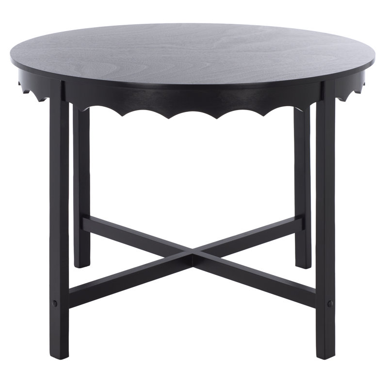 Seraphina Round Dining Table, Matte Black