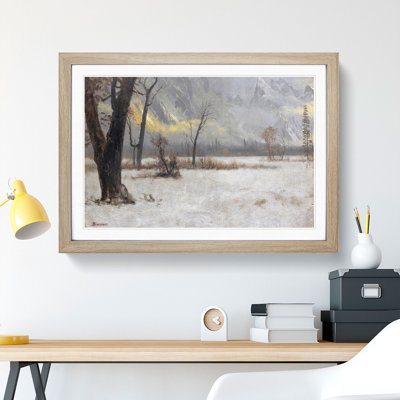 Winter Landscape by Albert Bierstadt - Picture Frame Painting