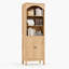 Bibliothèque 71,1 "avec 3 niveaux et armoire 2 portes-129604498-129604501