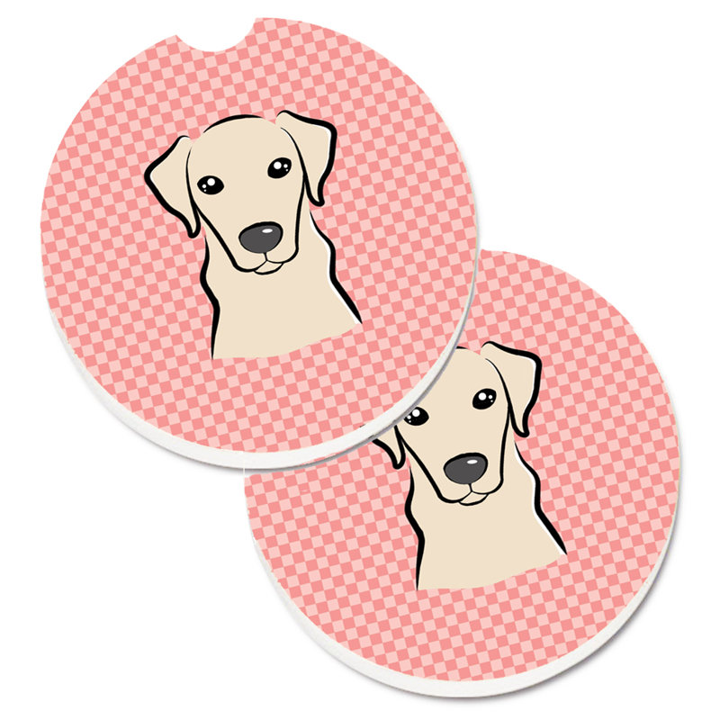 Sous-verre Retriever, Rose, Labrador beige