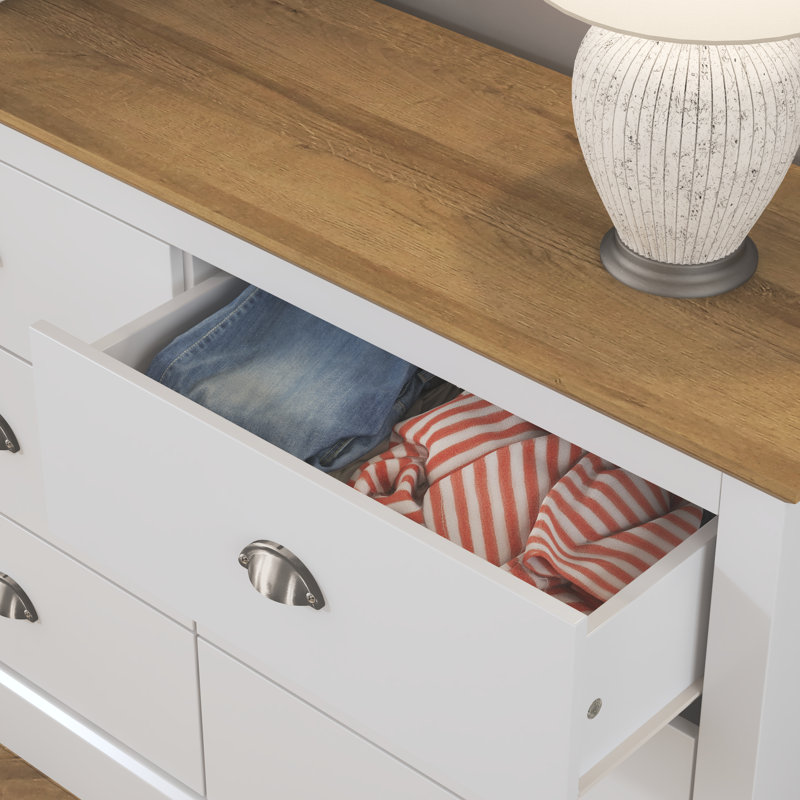 Sufy 6 Drawer Chest, White