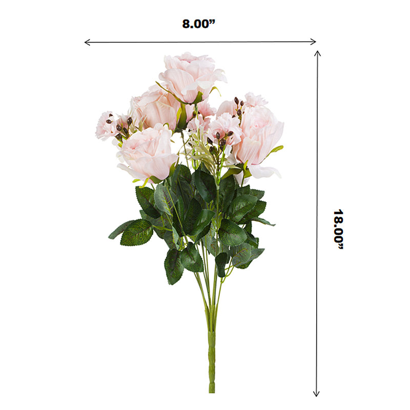Mélange de roses et de buissons, Rose