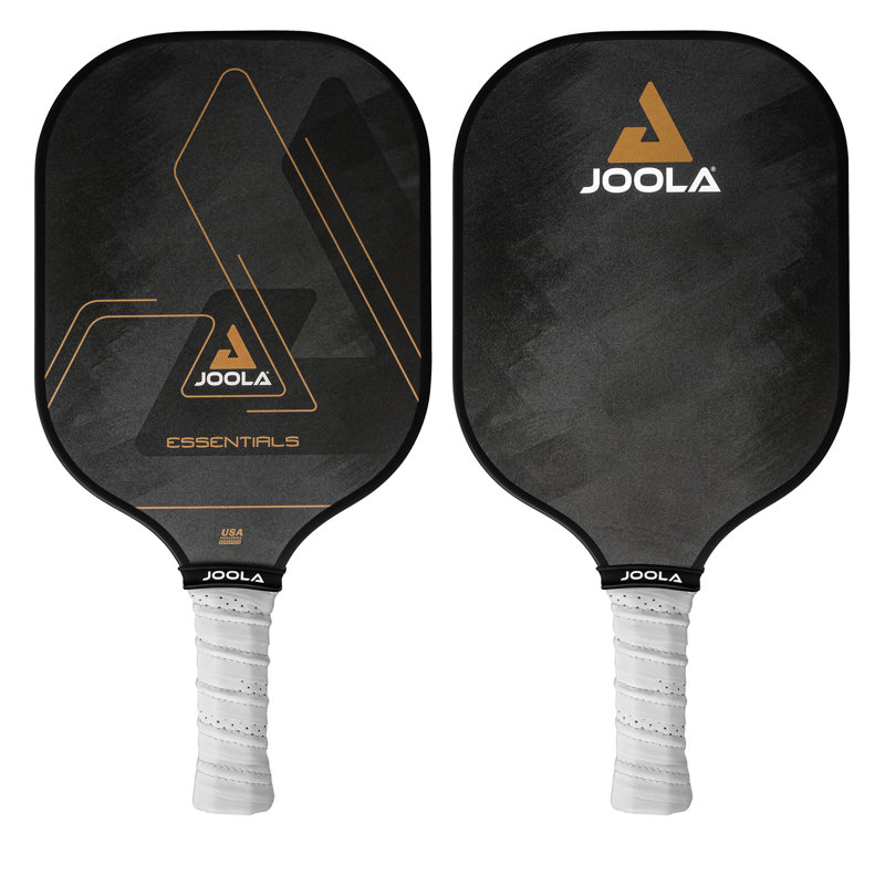 JOOLA Essentials Performance Pickleball Paddle With Reinforced Fiberglass Surface And Honeycomb Polypropylene Core, Black
