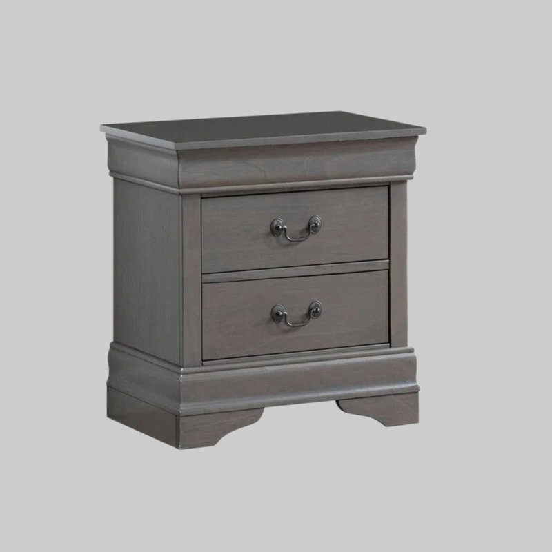 1pièce table de chevet Louis Philippe, Gris