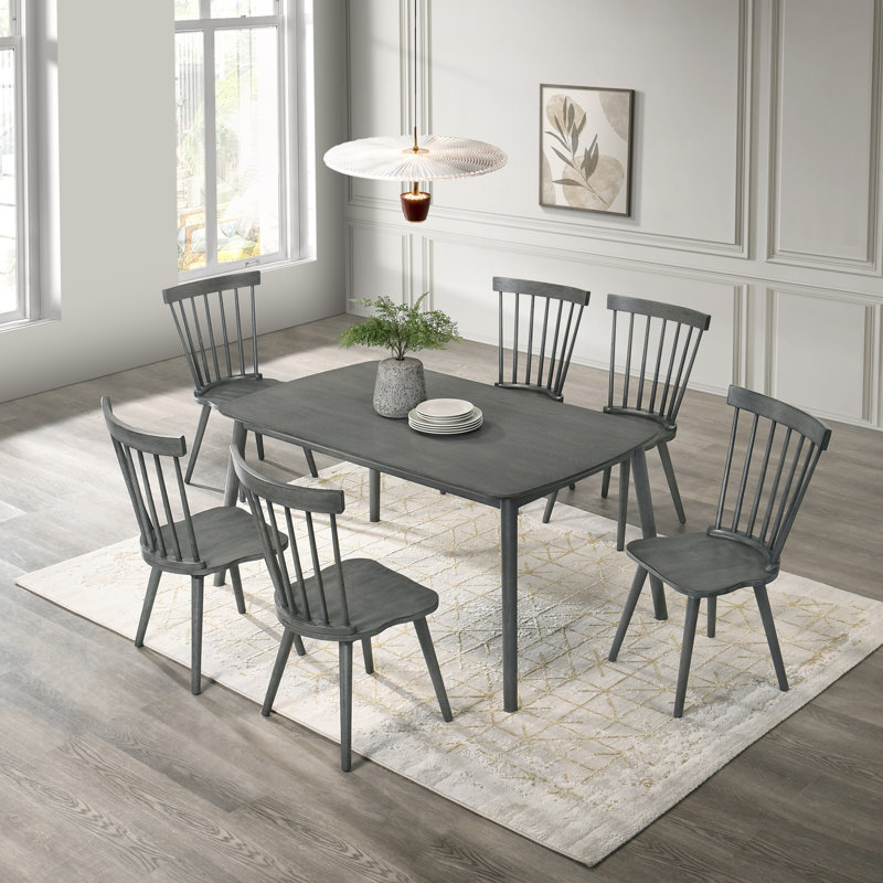Ensemble de 2 pièces pour chaise de salle à manger rustique moderne de style campagnard au design rétro, facile à assembler