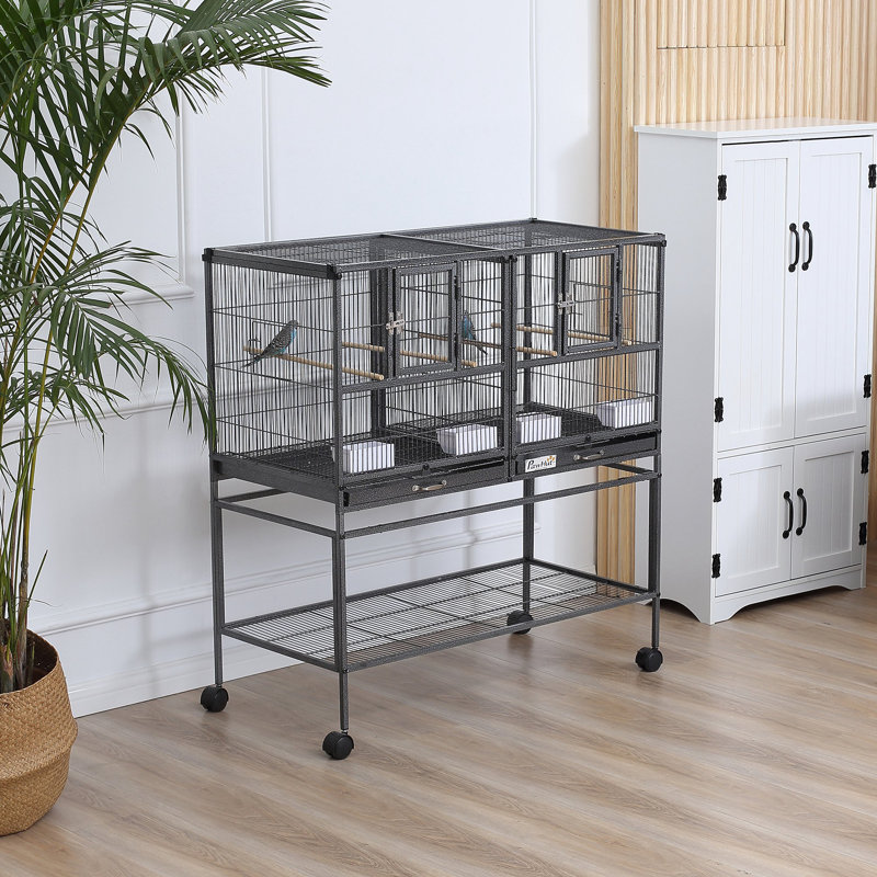 Keiser 102cm Steel Flat Top Breeder/Stacker Bird Cage with Wheels
