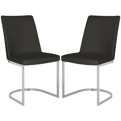 Chaise d'appoint chromée argentée Chromium