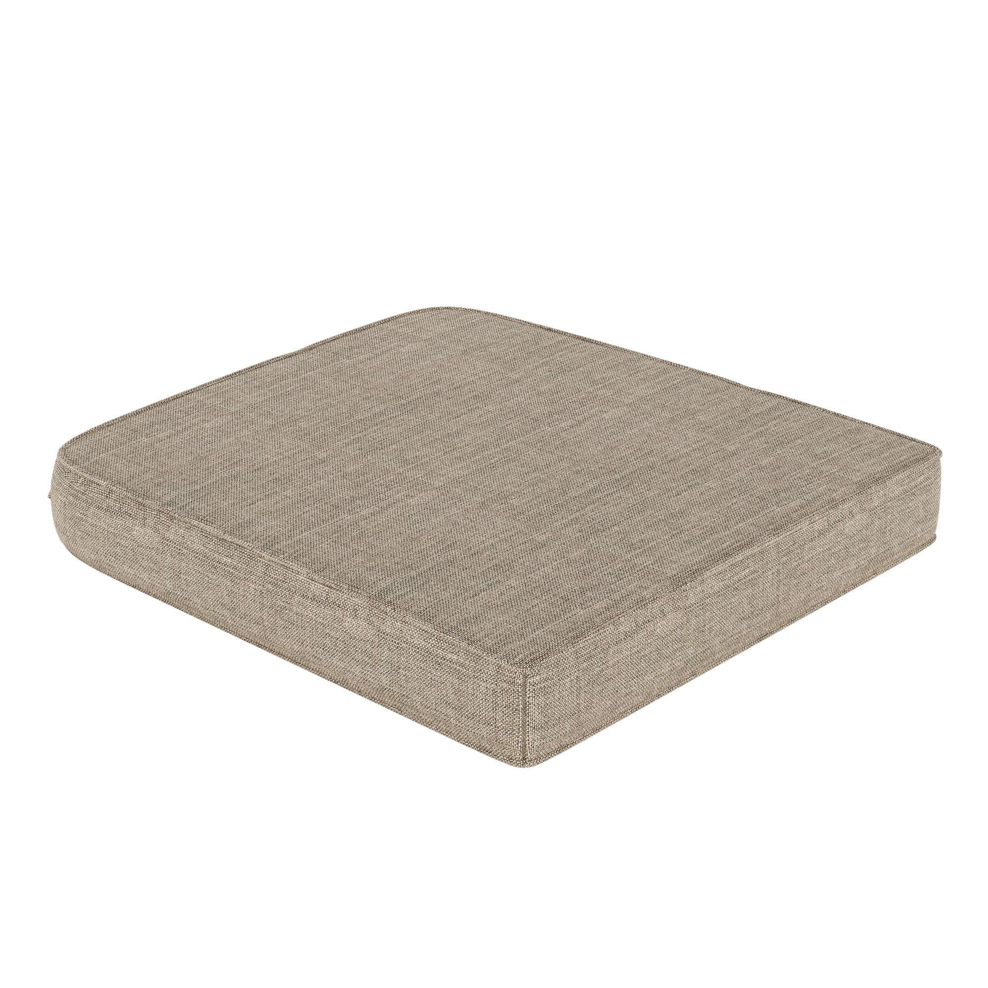 Sunbrella® Outdoor Dining Chair Seat Cushion, Cast Shale Sunbrella® Plainweave, 20" W x 18" D