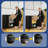 Heavy-Duty Metal Storage Cabinet with Lock - Black Garage Shelving Unit